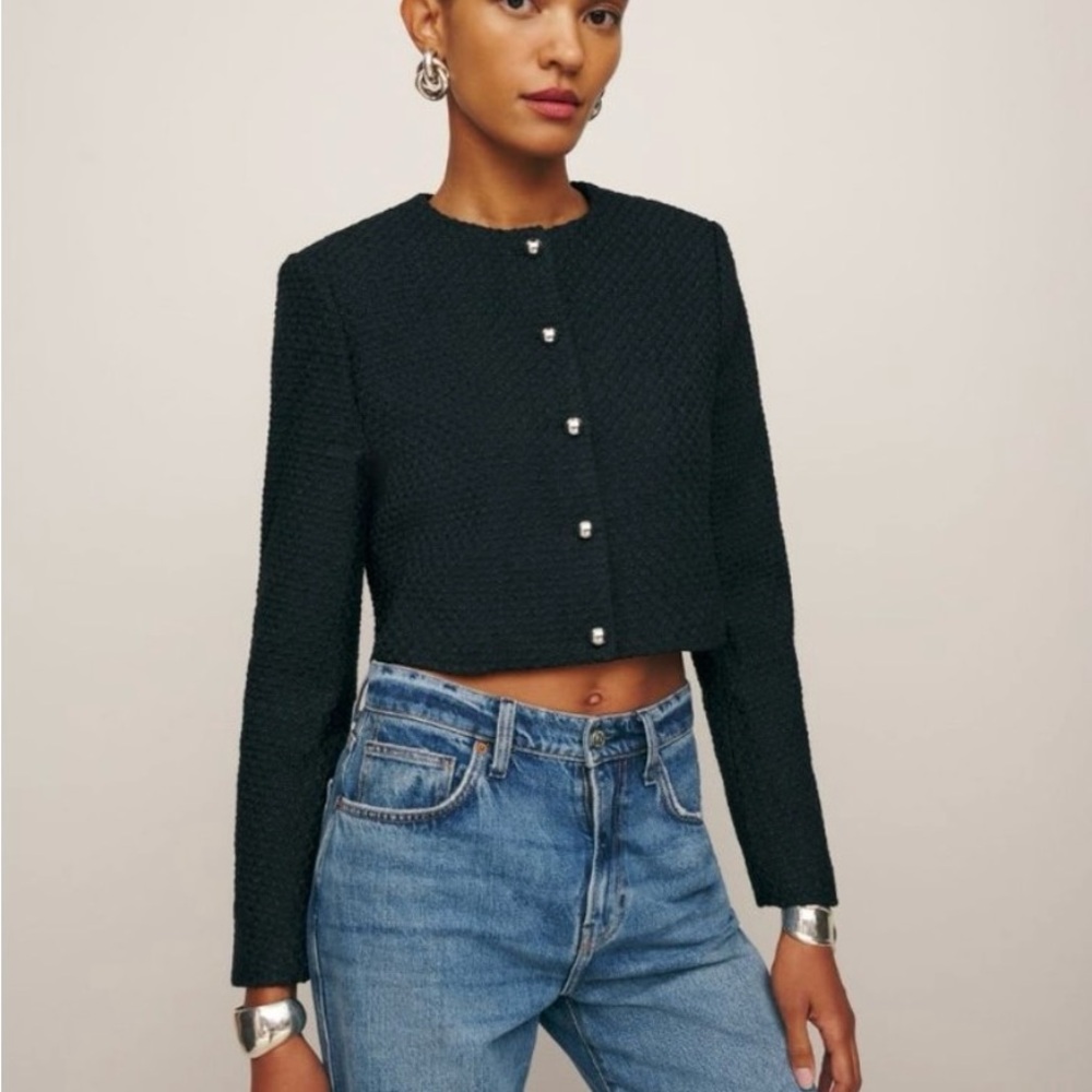 NWOT Reformation Trista Jacket in Black